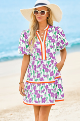 Cicy Bell Women's V-Neck Floral Mini Dress2