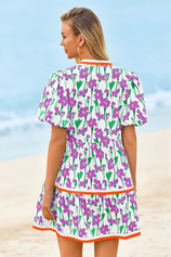 Cicy Bell Women's V-Neck Floral Mini Dress3