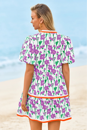 Cicy Bell Women's V-Neck Floral Mini Dress3