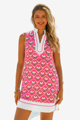 Womens Rose Red Summer Floral Printed Mini Dress  | CicyBell