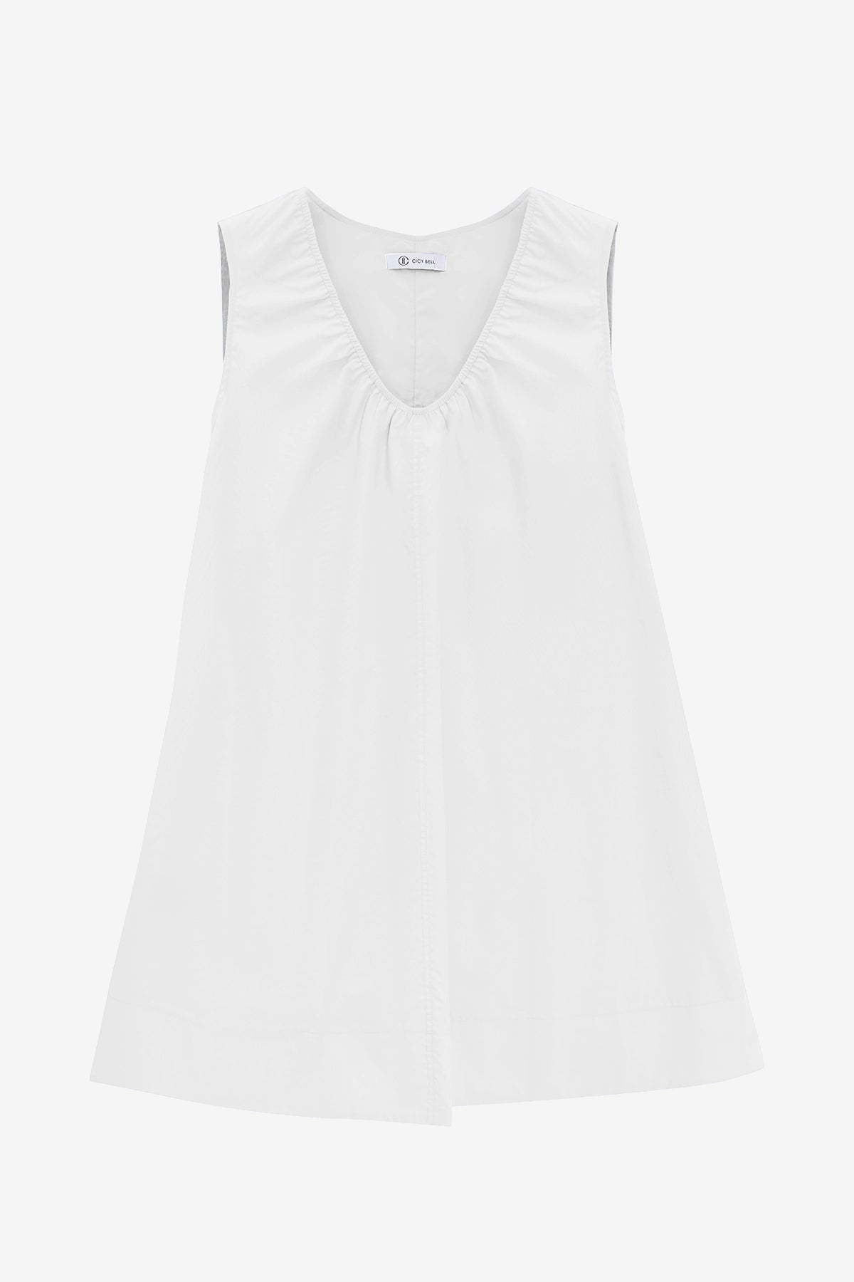 Womens White Babydoll Tank Mini Dress | CicyBell