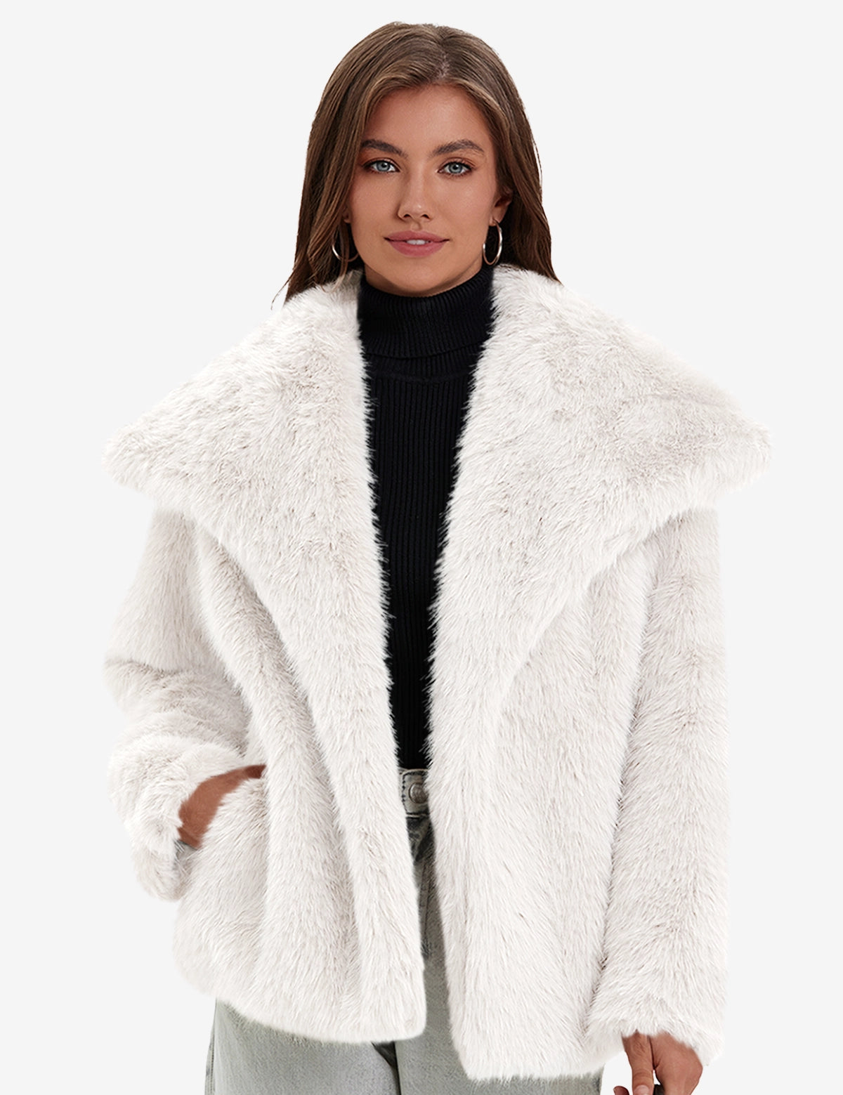 Womens White Oversized Jackets1