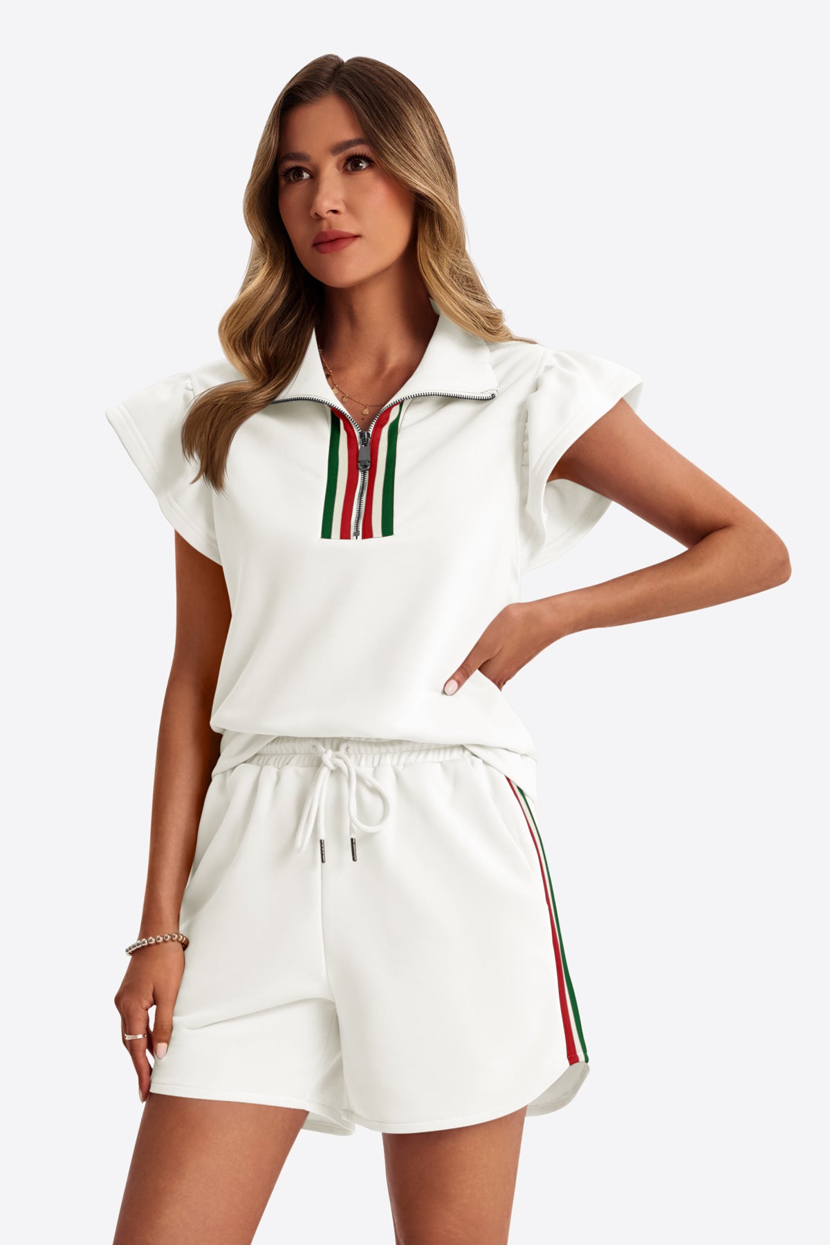 Womens White 2 Piece Outfits  | CicyBell