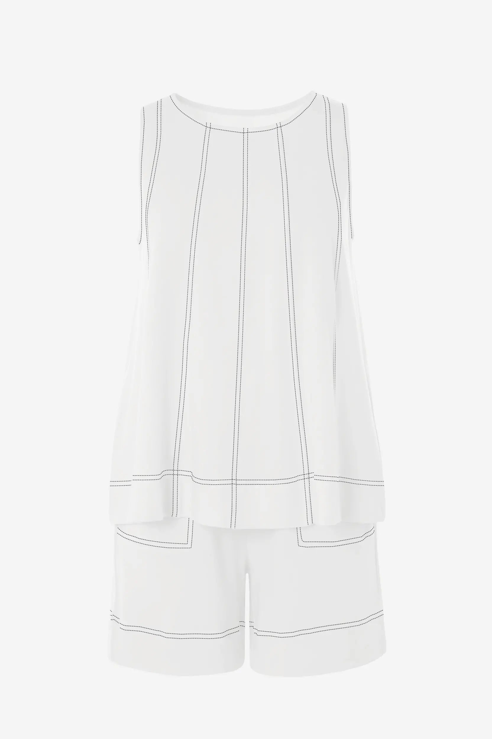 Womens White Summer 2 Piece Short Sets | CicyBell