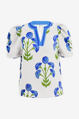Womens White Summer Puff Sleeve Blouses  | CicyBell
