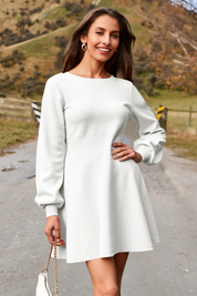 Cicy Bell Women's Puff Sleeve Sweater Dress2