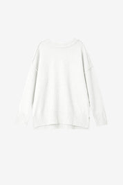 Womens White Casual Long Sleeve Sweaters | CicyBell