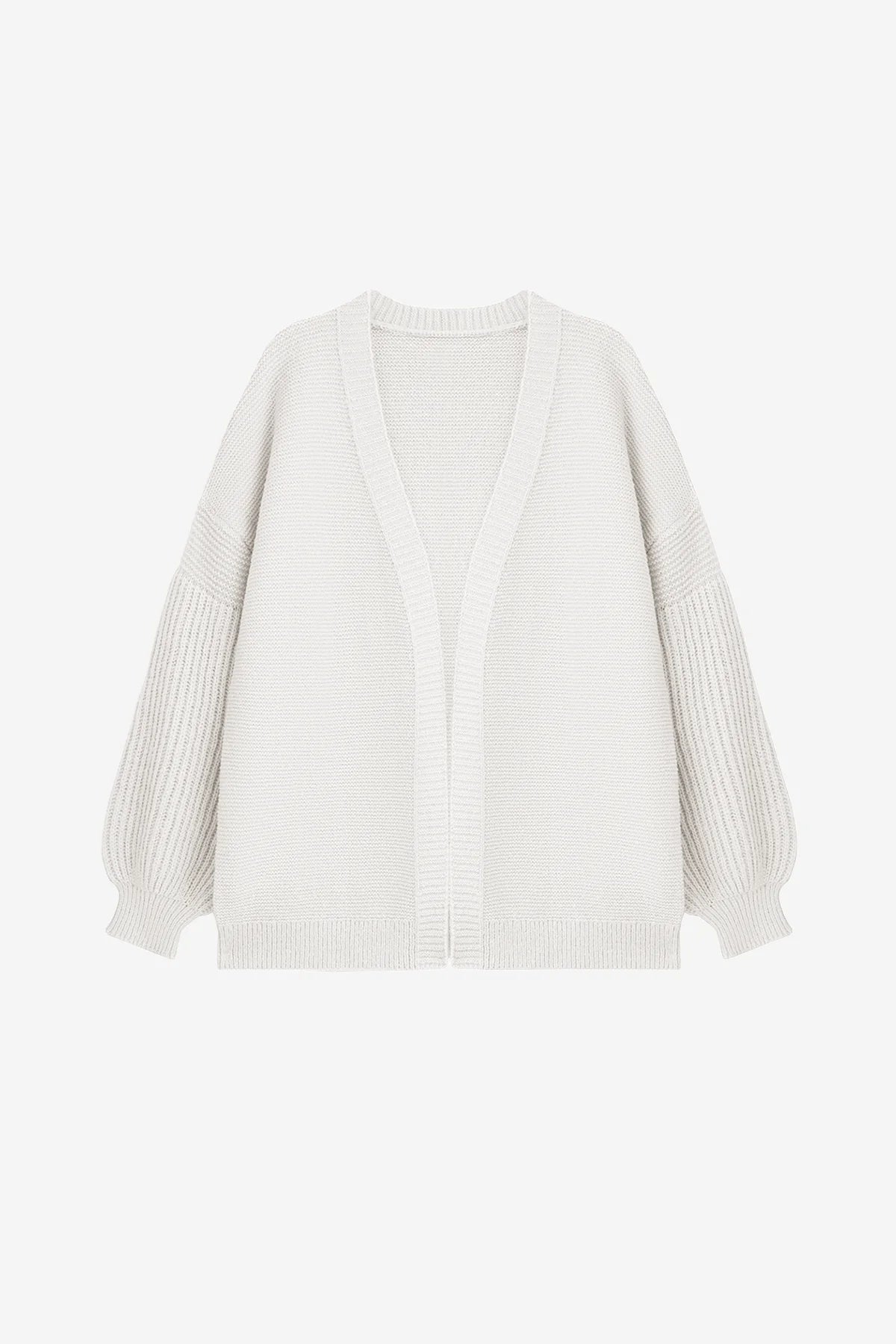 Womens White Oversized Cardigan Sweaters | CicyBell