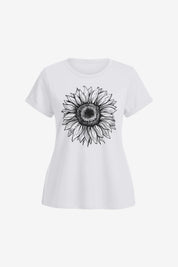 Women's White T Shirts Short Sleeve | CicyBell
