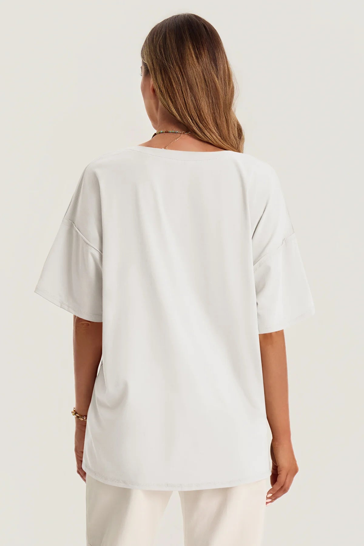 Womens White Oversized T Shirts | CicyBell