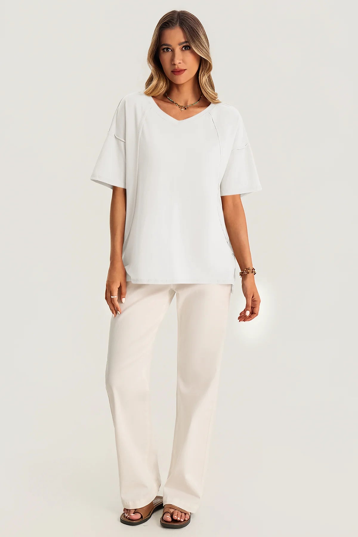 Womens White Oversized T Shirts | CicyBell