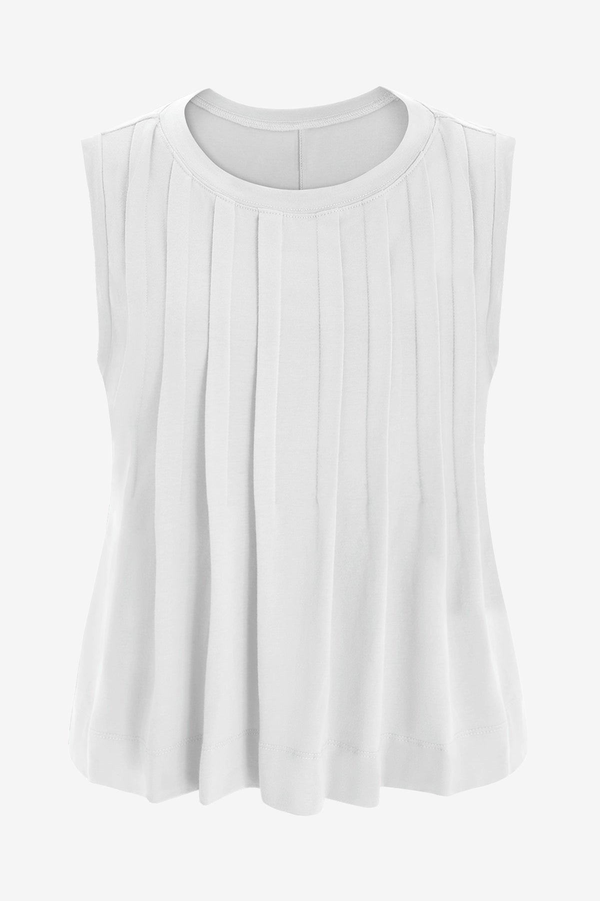 Womens White Peplum Flowy Tank Tops | CicyBell