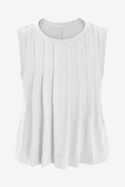 Womens White Peplum Flowy Tank Tops | CicyBell