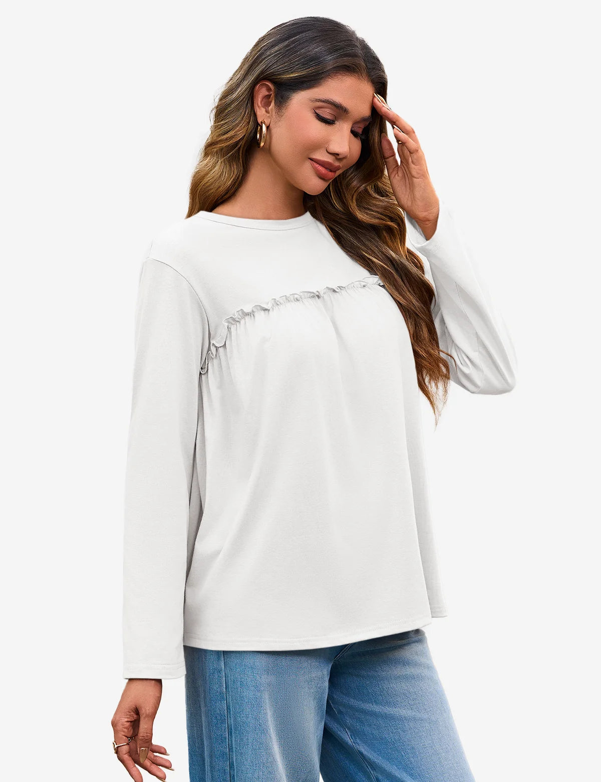 Cicy Bell Women's Babydoll Tunic Top1