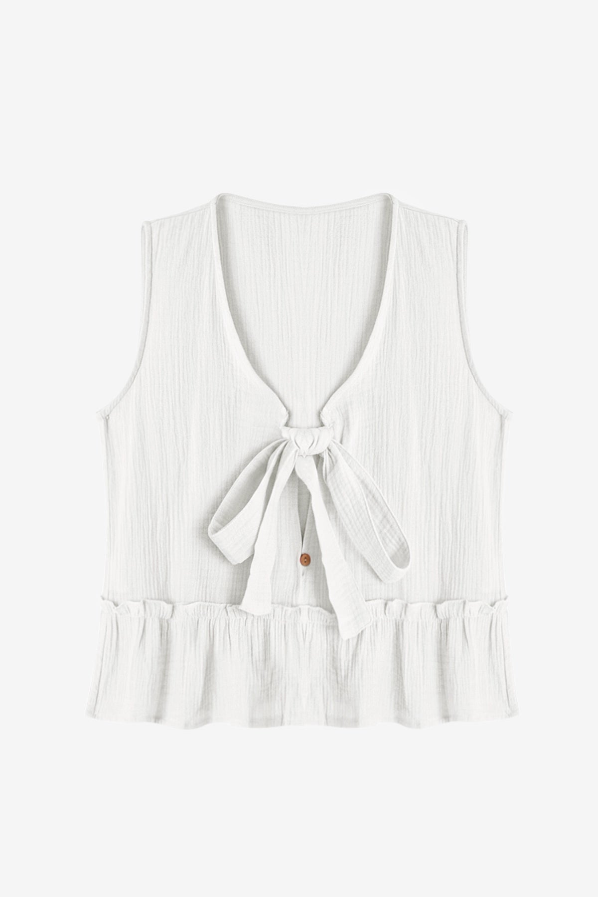 Womens White Babydoll Tank Tops | CicyBell