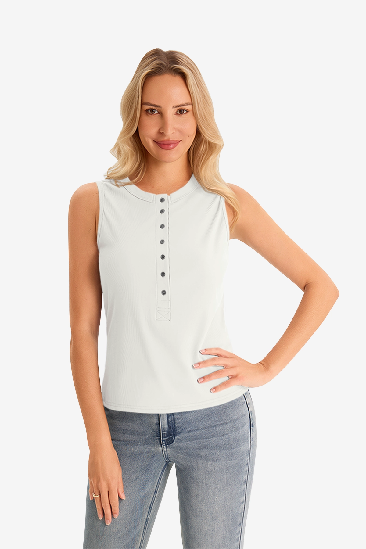 Cicy Bell Women's Henley Tank Top1