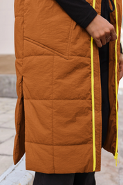 Womens Yellow Lightweight Sleeveless Jackets3