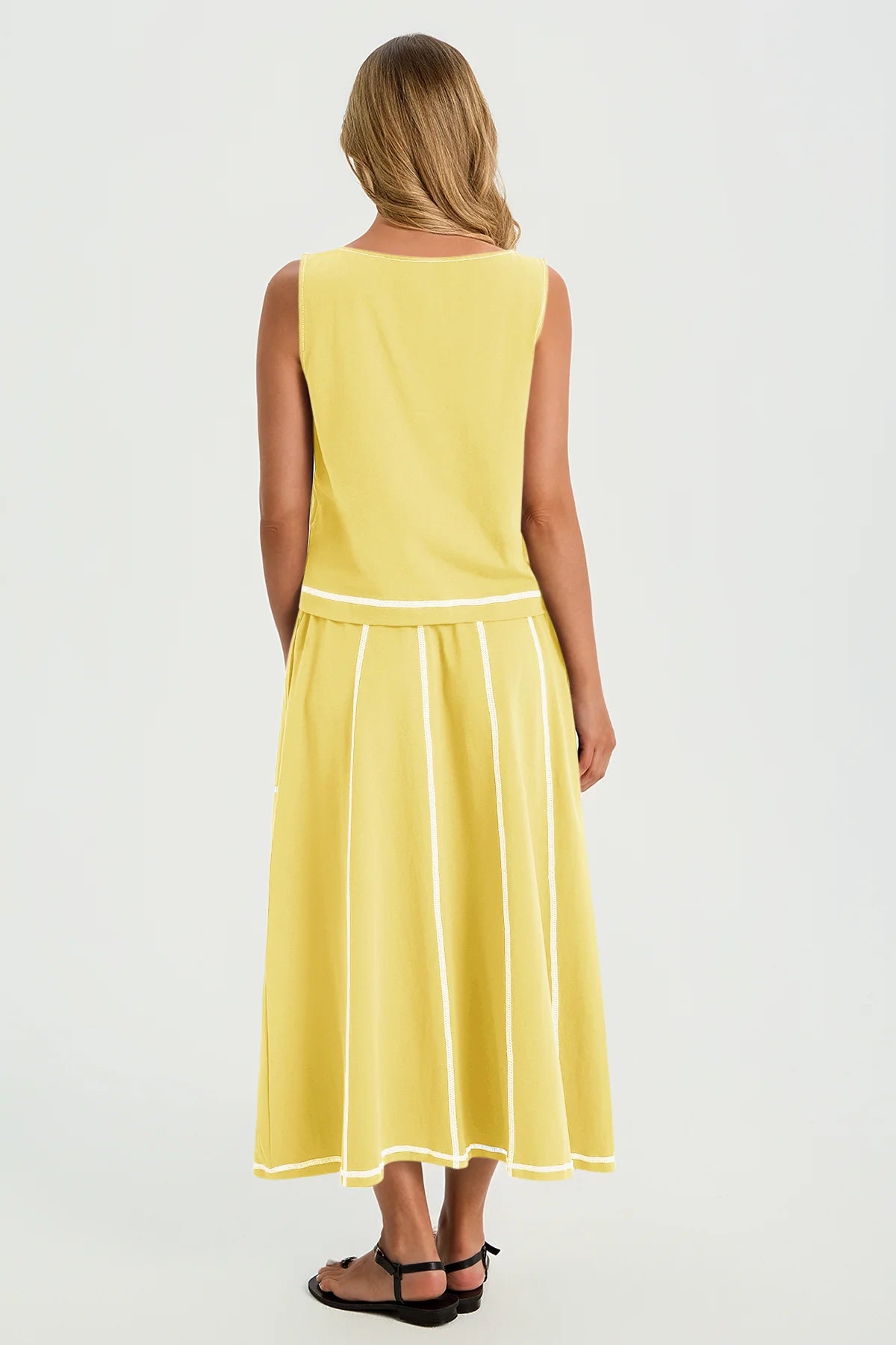 Womens Yellow Summer 2 Piece Outfits | CicyBell