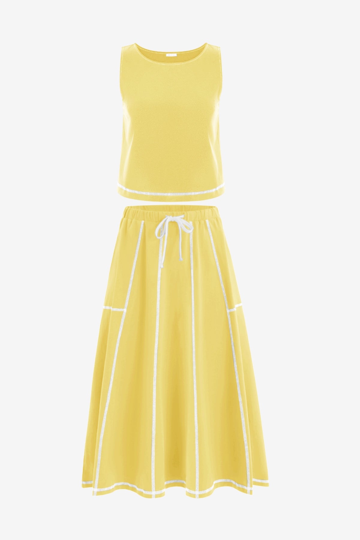 Womens Yellow Summer 2 Piece Outfits | CicyBell