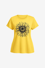 Women's Yellow T Shirts Short Sleeve | CicyBell