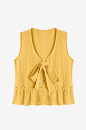 Womens Yellow Babydoll Tank Tops | CicyBell