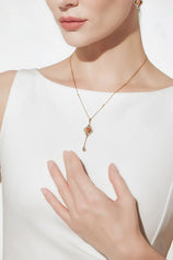 Cicy Bell Gold Four Leaf Clover Pendant Necklace