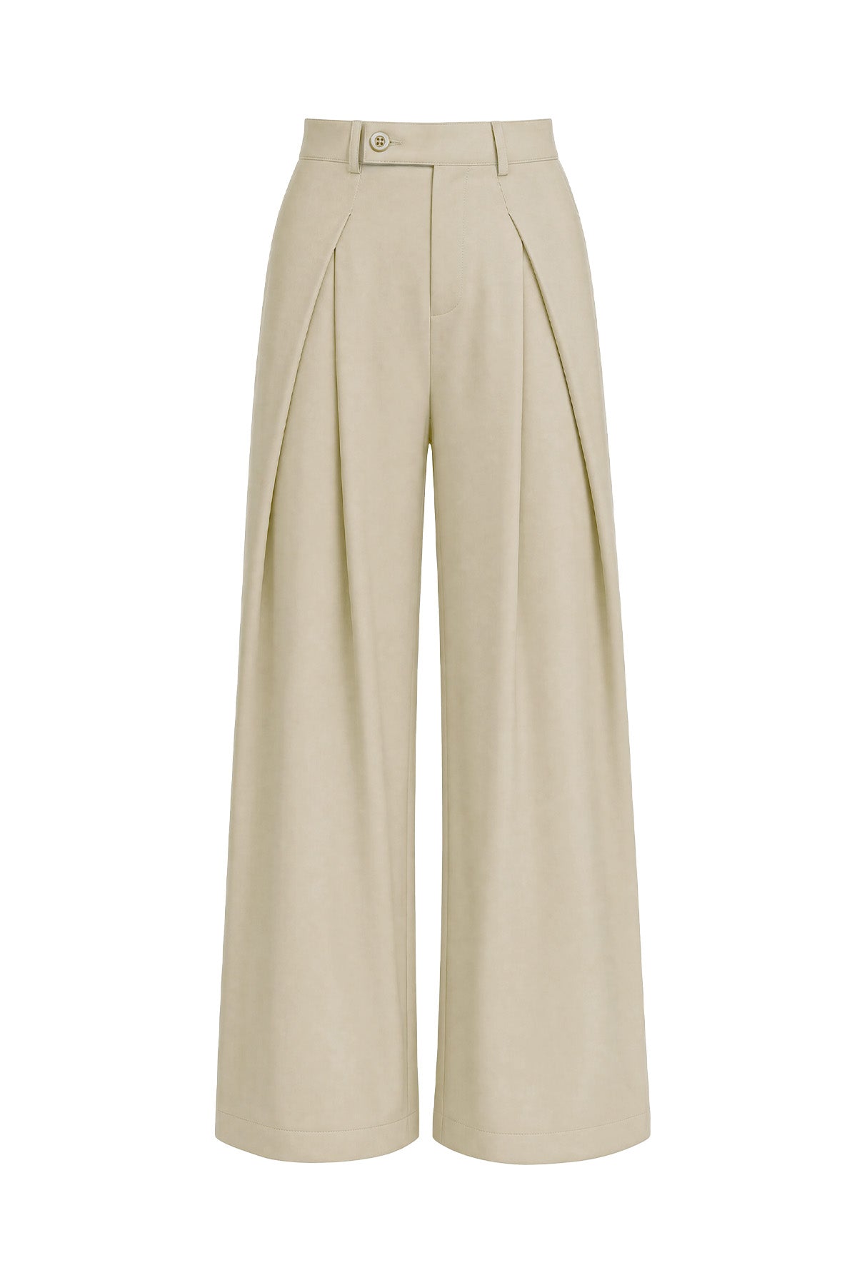Womens Apricot Wide Leg Dressy Pants | CicyBell