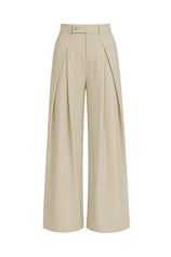 Womens Apricot Wide Leg Dressy Pants | CicyBell
