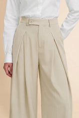 Womens Apricot Wide Leg Dressy Pants | CicyBell