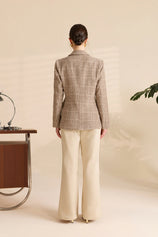 Womens Apricot Flared Dress Pants | CicyBell