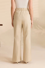 Womens Apricot Flared Dress Pants | CicyBell