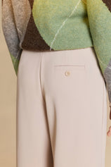 Womens Apricot Business Wide Leg Dress Pants | CicyBell