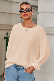 Cicy Bell Womens Apricot Ruffle Sweaters