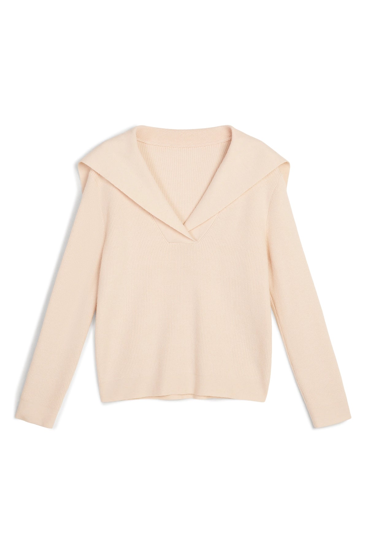 Womens Apricot Lapel Collar Pullover Sweaters | CicyBell
