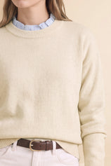 Womens Apricot Ruffle Long Sleeve Sweater| CicyBell