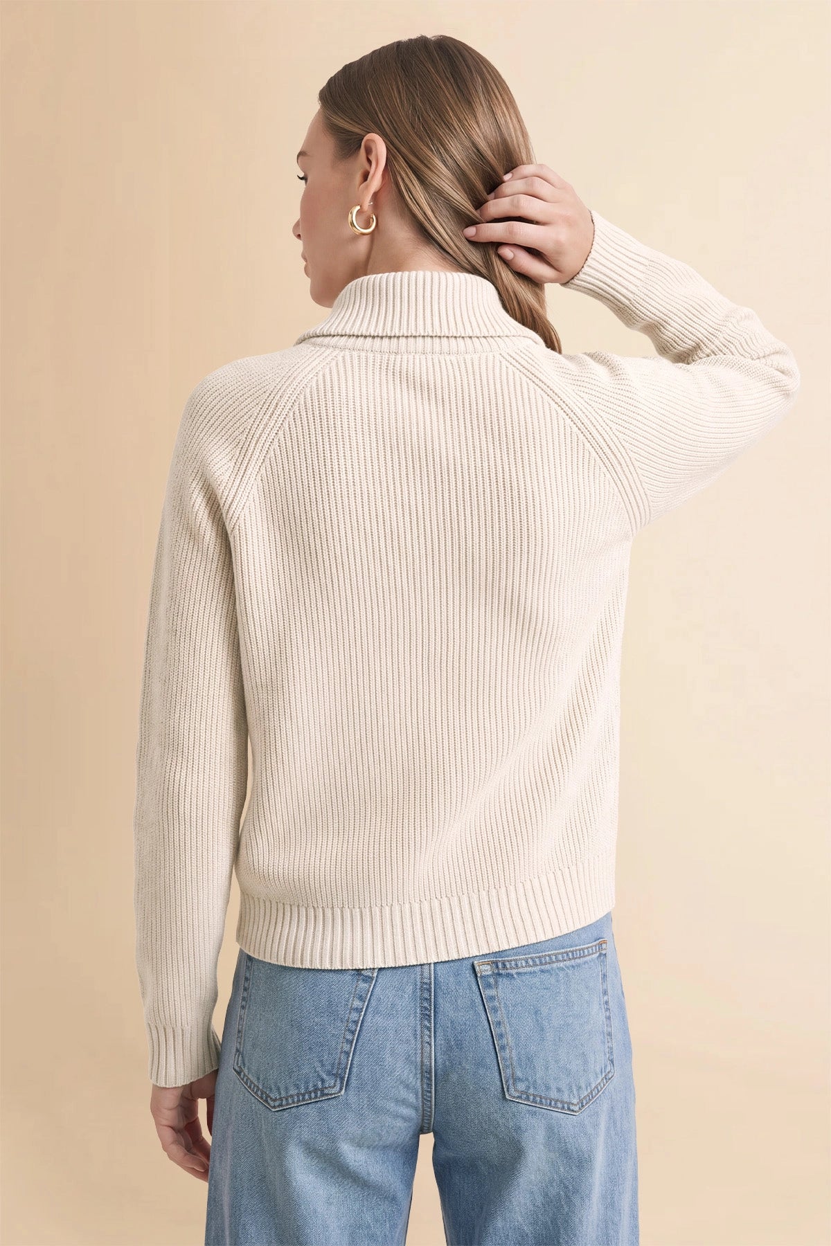 Womens Apricot Chunky Cardigan Sweaters | CicyBell