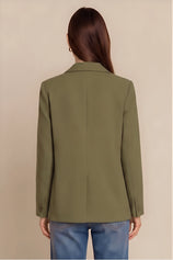 Womens Army Green Professional  Blazer | CicyBell
