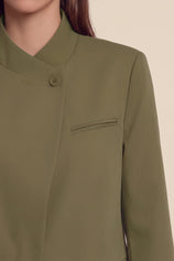 Womens Army Green Professional  Blazer | CicyBell