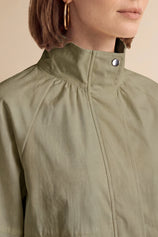 Womens Army Green Cropped Bomber Jacket | CicyBell