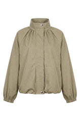 Womens Army Green Cropped Bomber Jacket | CicyBell
