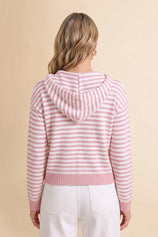 Womens Bean Paste Striped Cardigan Sweaters | CicyBell