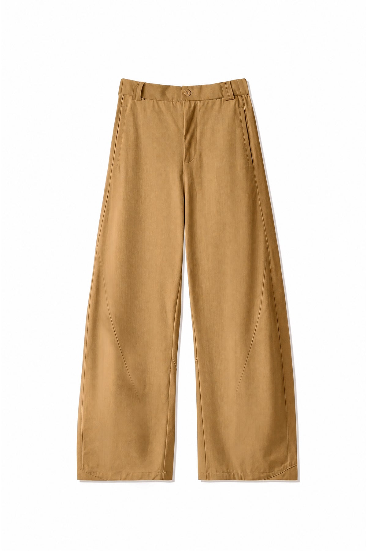 Womens Khaki Barrel Wide Leg Pants | CicyBell