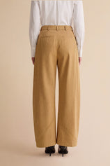 Womens Khaki Barrel Wide Leg Pants | CicyBell