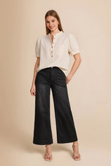 Womens Beige Puff Short Sleeve Blouses | CicyBell