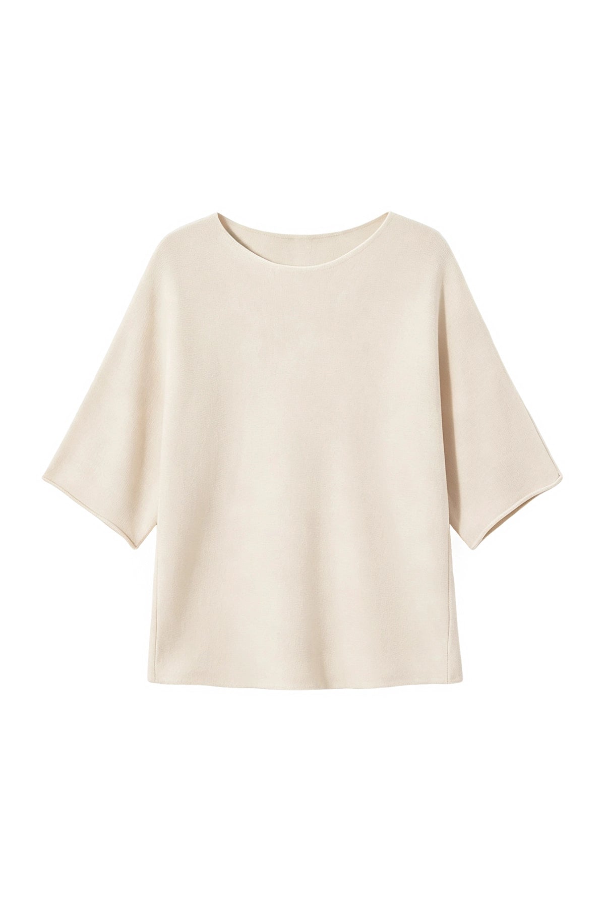 Cicy Bell Womens Beige Half Sleeve Sweaters