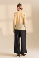 Womens Beige Belted Cardigan Sweater | CicyBell