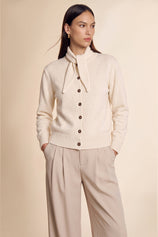Womens Beige Button Down Cardigans | CicyBell