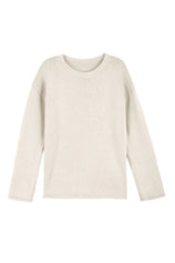 Womens Beige Long Sleeve Sweater | Cicy Bell