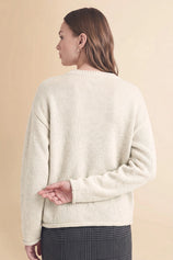 Womens Beige Long Sleeve Sweater | Cicy Bell