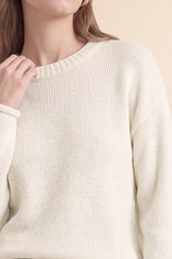 Womens Beige Long Sleeve Sweater | Cicy Bell